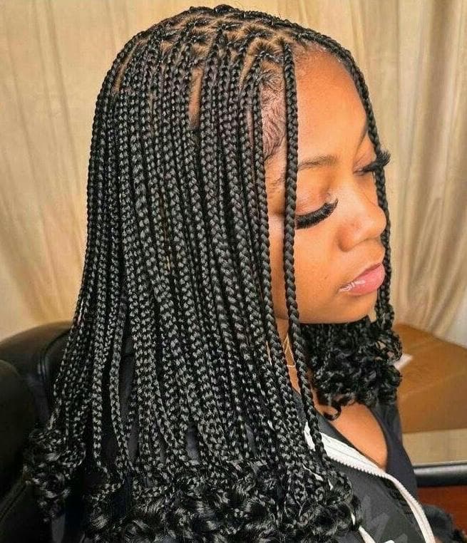 Knotless braid / twist (T: epaule/ mis epaule )