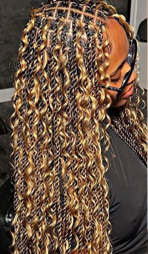 Knotless boho twist (Mis dos/bas du dos)